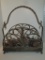 Decorative Metal Log Holder w/ Handle - 21