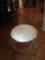 Retro Metal Vanity Stool w/ Upholstered Seat 28