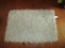 Ecru Shag Accent Rug - 29: X 43