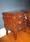 Heavily Carved Mahogany 3 Drawer Chest w/ Carved Pulls 27