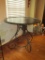Decorative Metal Patio Table w/ Scrolled Base - 28.5