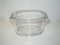 Lead Crystal Cache Pot w/ Applied Handles - 6