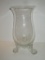 Lead Crystal Vase w/ Applied Feet - 13.5