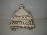 Decorative Ceramic Box w/ Lid - 8