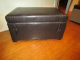 Smart Industries Ltd, Pleather Covered Storage Box/Seat - hinged lid