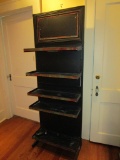 Metal End Cap Store Display (lighted) - Adjustable Shelves - Painted Black - Cute