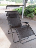 Bliss Hammocks Deluxe XL Gravity Free Woven Recliner Chair w/ Canopy