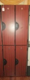 Gym Locker Unit w/ 4 Lockers #9, 10, 11, 12 - measures 6' x 24