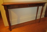 Legends Furniture Mahogany Finish 1 Drawer End Table w/ Wood Turned Legs