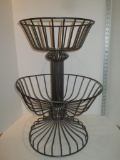 2 Tiered Wire Basket - 24