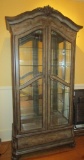 Howard Miller Lighted China/Display Cabinet w/ Glass Shelves & Mirrored Back