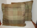 Pair Plaid Accent Pillows - 20