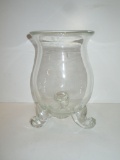 Lead Crystal Vase w/ Applied Feet - 9