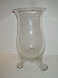 Lead Crystal Vase w/ Applied Feet - 13.5