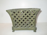Pierced Metal Footed Planter 5.5