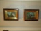French Victorian Garden Scenes in Ornate Walnut Gilt & Spattered Frames - 7