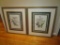 Pair Floral Prints in Gilt Frame - 23