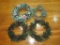 Lot - 4 Misc Christmas Wreaths - approx. 22