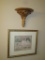 Framed Print - Girls in & Meadow & Gilt Sconce Shelf