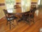 Ethan Allen Dark Pine Dining Table & 4 Matching Chairs - matches #34