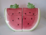 Watermelon Design Double Cookie/Cracker Jar - 12