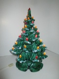 Vintage Green Ceramic Christmas Tree - 16