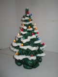 Vintage Green Ceramic Christmas Tree - 16