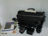 Camera -  Minolta Maxim 3xi - Lens, Flash & Case w/ 2 Books