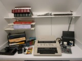 Office Lot - Electric Typewriter & Pencil Sharpener, Tape Recorder & Office Supplies  - see pics