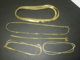 Lot Misc Plated Chains