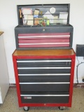 Sears Craftsman Tool Chest w/ Portable Tool Chest on Top - Multiple Tools Included