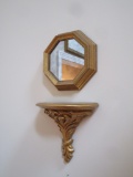 Lot - Octagonal Gilt Framed Mirror - 8.5