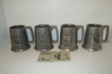 4 States metal XIII Pewter Mugs - 5