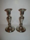 Pair Royal Holland Pewter Candlesticks - 6.5