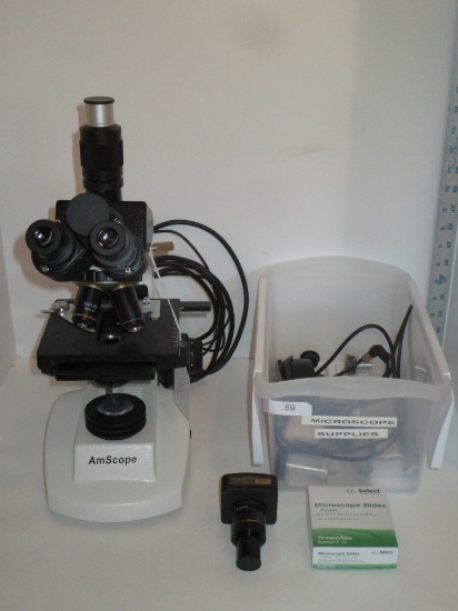 Lab Microscope with Accessories