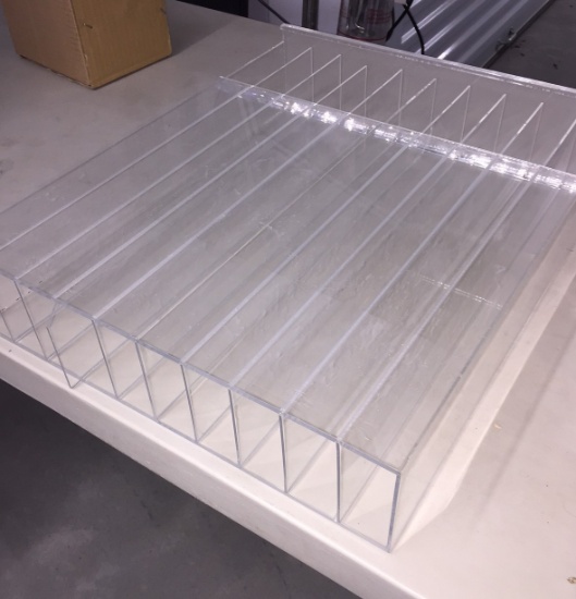 6 Clear Storage Dispensers Plexiglass Display Cases