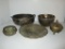 Lot Misc Indian Hammered Brass & Silver
