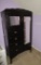 Mahogany Finished Chifferobe w/ Mirrored Closet Door & Hat Cabinet & 4 Drawers