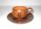 Red ware Hand Painted Demitasse Cup - Hand Made in Lapithol Cyprus