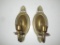 Pair Brass Sconces - 9