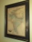 Framed Tinted Map of Inde. Asie Centrale [map size 12