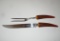 Regent Stainless, Sheffield England 2 Piece Carving Set w/ Bone Handle