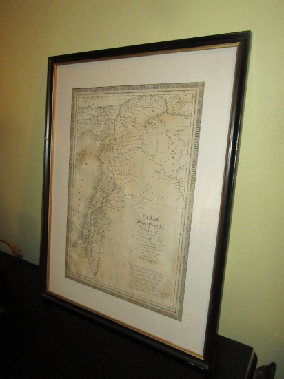 Framed Map of Syria [map size 10.5" X 15"]