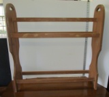 Wooden Quilt Rack - needs painting or refinishing