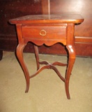 Small One Drawer Mahogany Accent Table