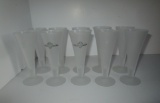 10 Frosted Glass Cocktail glasses 5.5