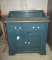 Wooden Painted Dry Sink w/ 1 Drawer & Cabinet Base - Porcelain knobs 32