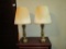 Pair Brass Lamps - 32