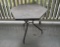 Small Black Wrought Iron  Hexagon Shaped Table w/ Slate Top