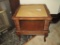 Marble Top Wood End Table w/ Drawer